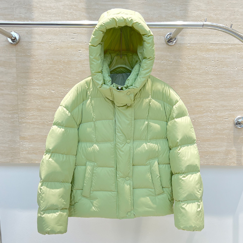 2025冬季新款泡芙羽绒服女短款加厚韩版连帽小个子面包服保暖外套|undefined