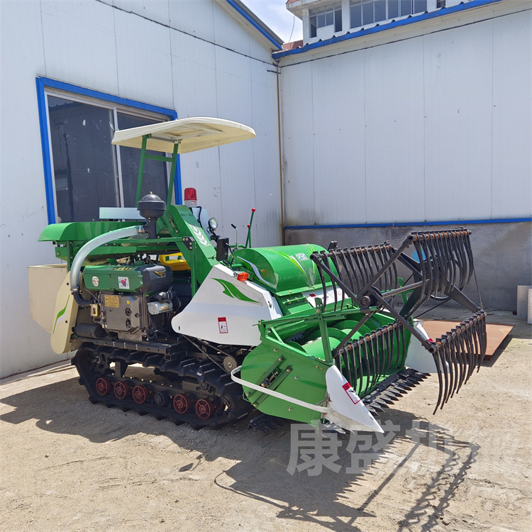 全自动小型大豆收割机 水旱两用水稻小麦谷物收割机山东厂家