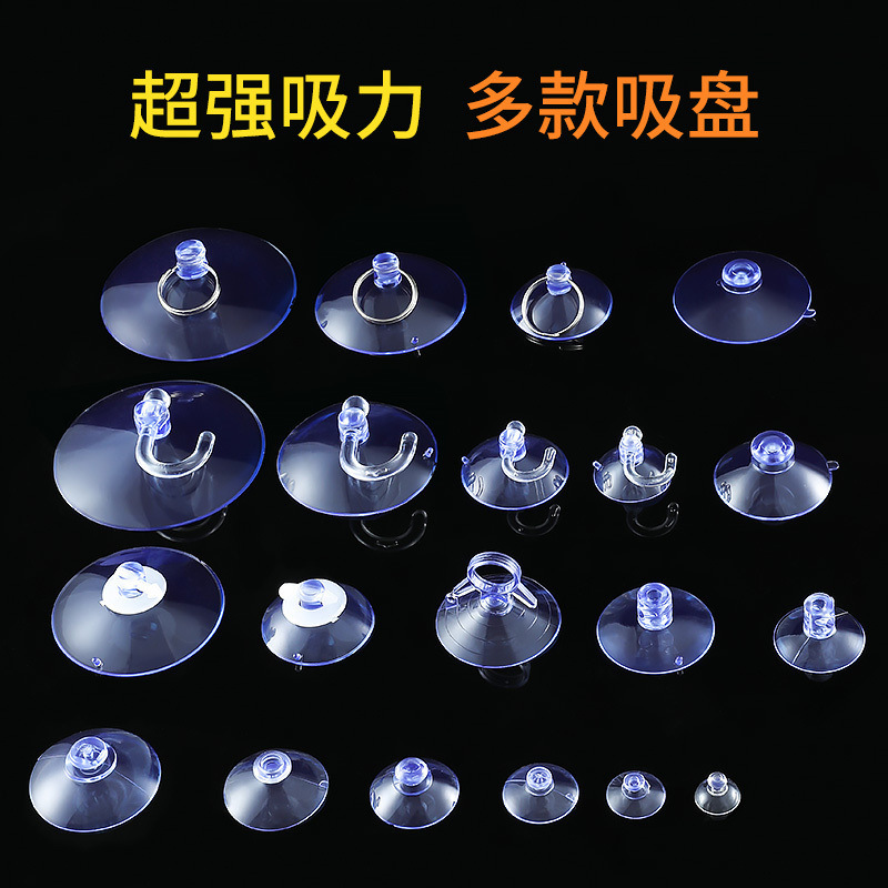 Transparent Suction Cup Hook for Glass Wall Mounting, No-Drill, Traceless, Vacuum Adhesive Hook, Waterproof Suction Cup Type for Bathroom