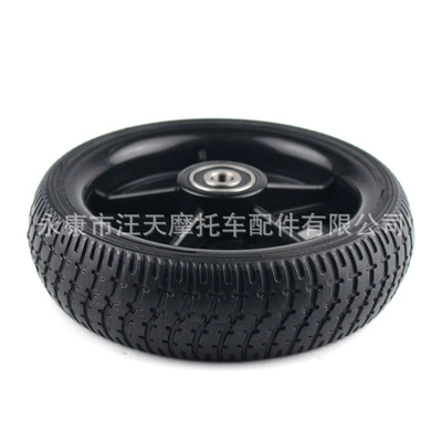 Children's electric scooter tire 6.5 Hub - 165x45-solid-tire-plastic-wheel-hub-10mm
