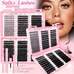 Spiky Lashes尖头仙子P系列组合热熔朵毛亚马爆品DIY分段式假睫毛