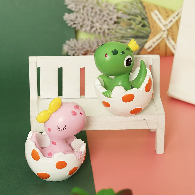 Creative cartoon children's dinosaur, decorations, resin decor