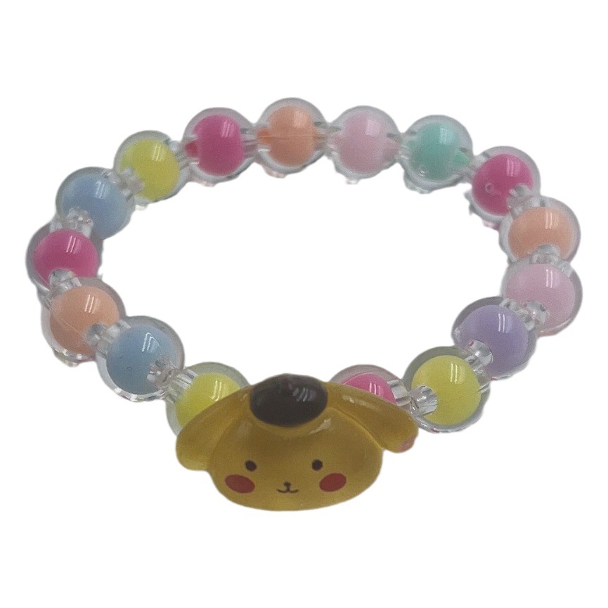 Pulsera de dibujos animados para niños pulsera Sanrio Niña Accesorios de dibujos animados joyería con cuentas niña viaje versátil