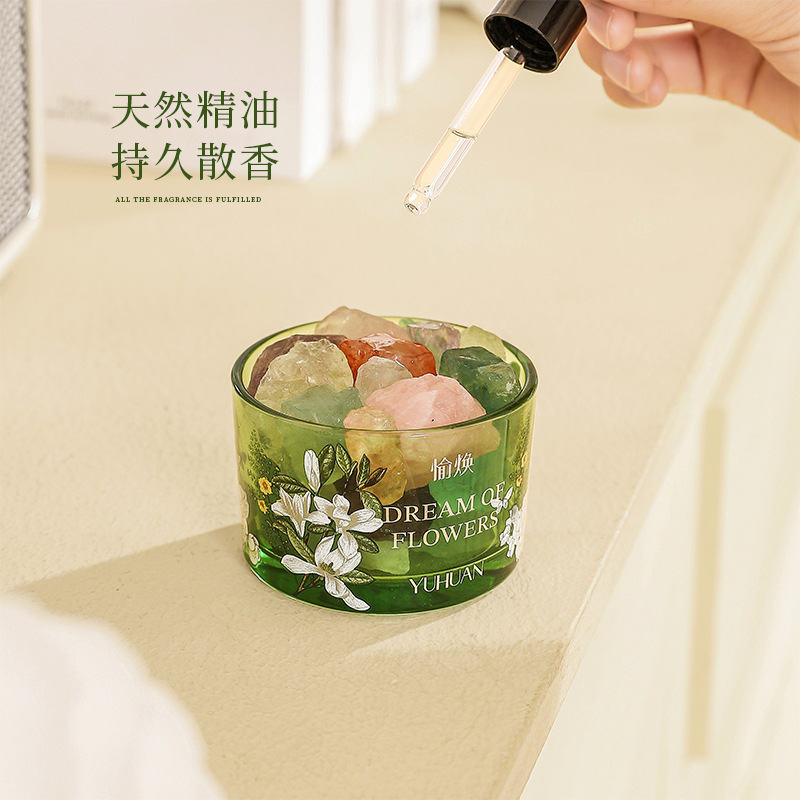 无火香薰扩香石精油家用卧室持久高级晶石摆件送男生女生礼物批发