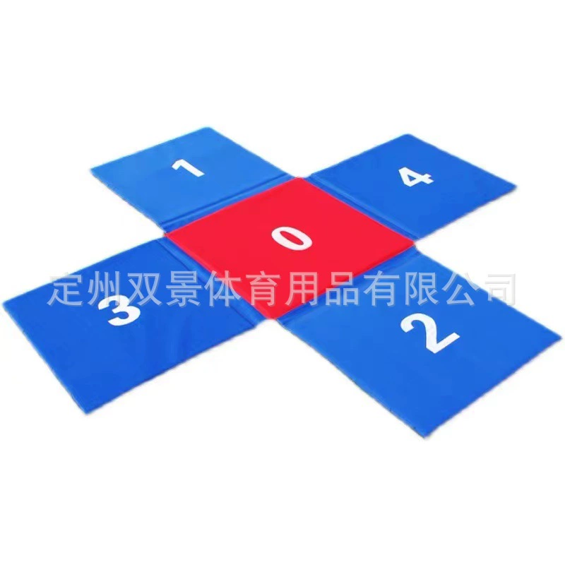 Children's soft gymnastics mat, foldable foam mat for sensory integration training, number stepping mat