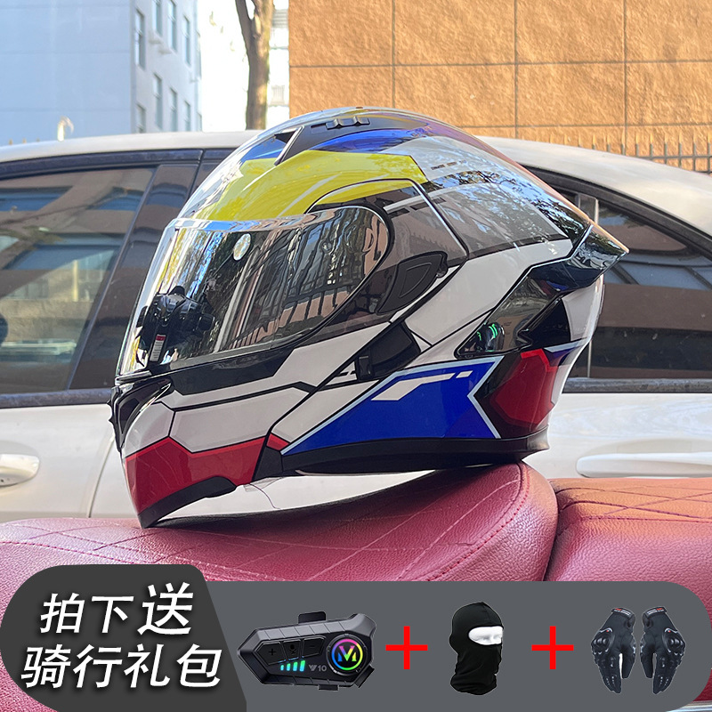 Azul Gundam con cola plateada Bluetooth Y10 chapada en plata