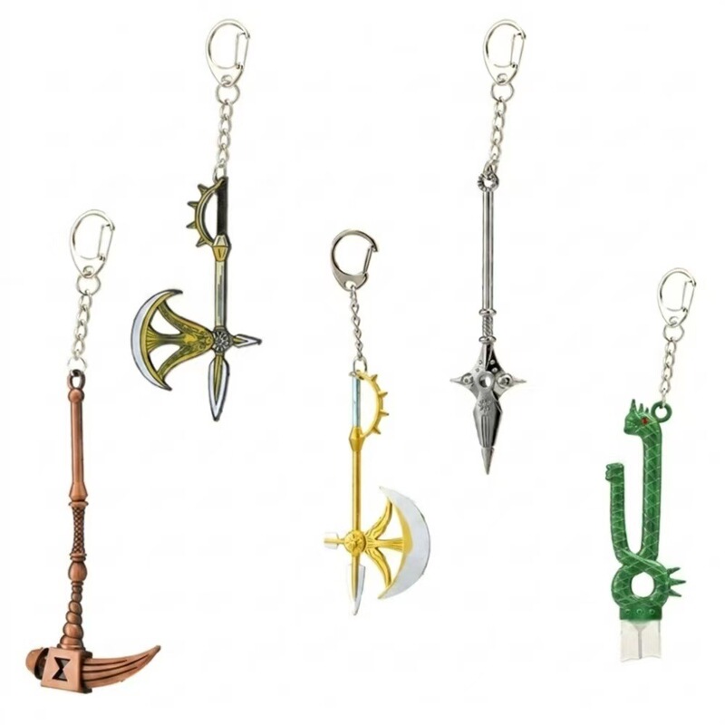 Animation Surrounding Seven Crimes Diane Kim Eskano Melliodas Weapon Model Keychain Pendant Wholesale