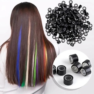 Xuchang Factory Cross-border Explosions Hair Tool 5030 Aluminum Silicone Seamless Wig Hair Ring Buckle