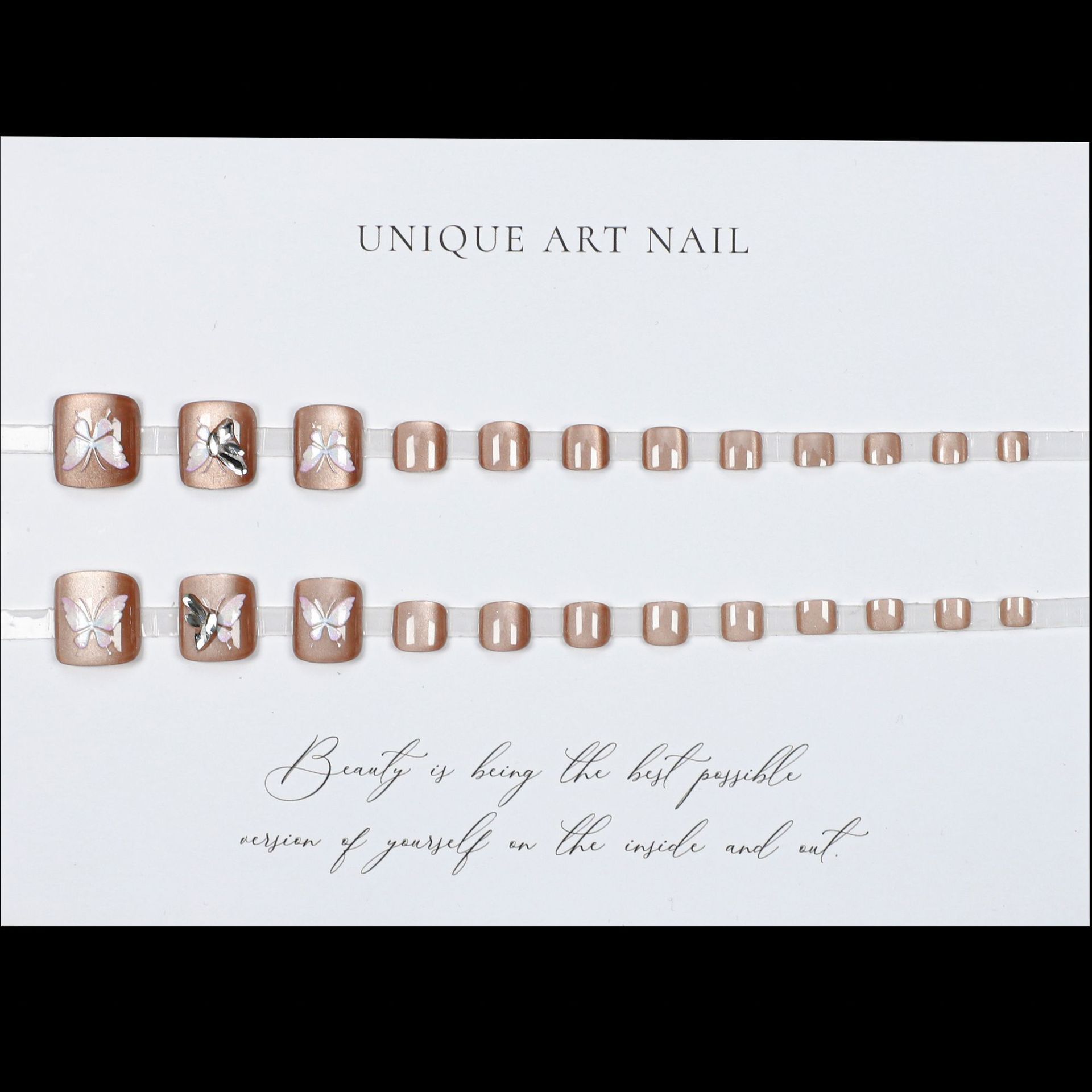 2026 nuevos productos de uñas de pie productos terminados ojo de gato mariposa manicure pie parches de uñas de pie pie desgaste pie parches de uñas de pie