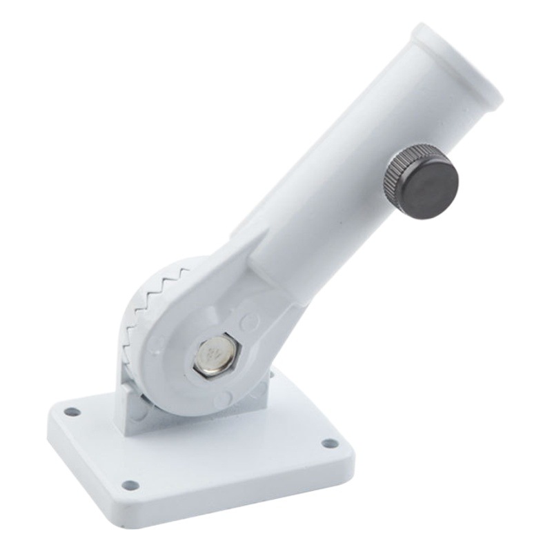 2 piezas de aleación de aluminio blanco de pared asta de bandera oblicua Bandera de pared de metal de aleación de aluminio