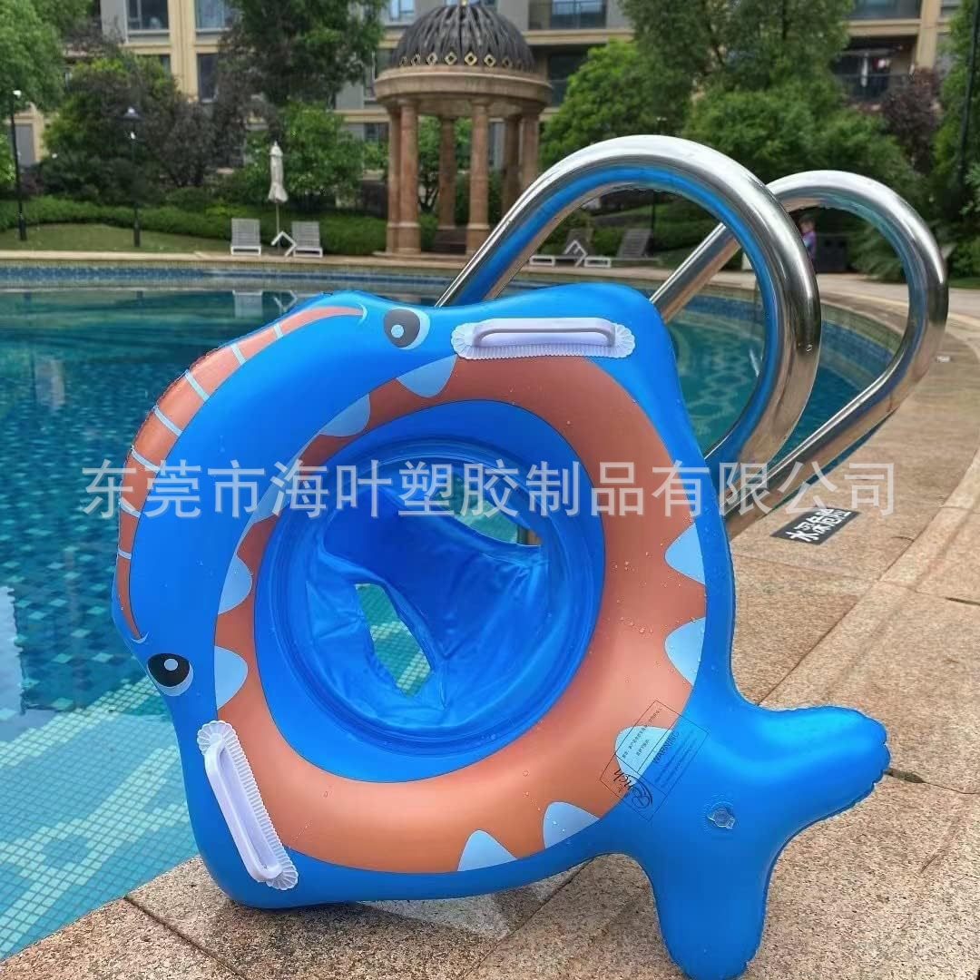 Inflatable sponge children's shark PVC for swimming