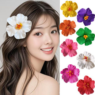 2025 new hisamurai hairpin for women on the beach photo atmosphere side clip side duckbill chuck headdress head flower hair card
