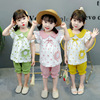 Summer summer clothing, children's set, 2021 collection, children's clothing, wholesale, Korean style