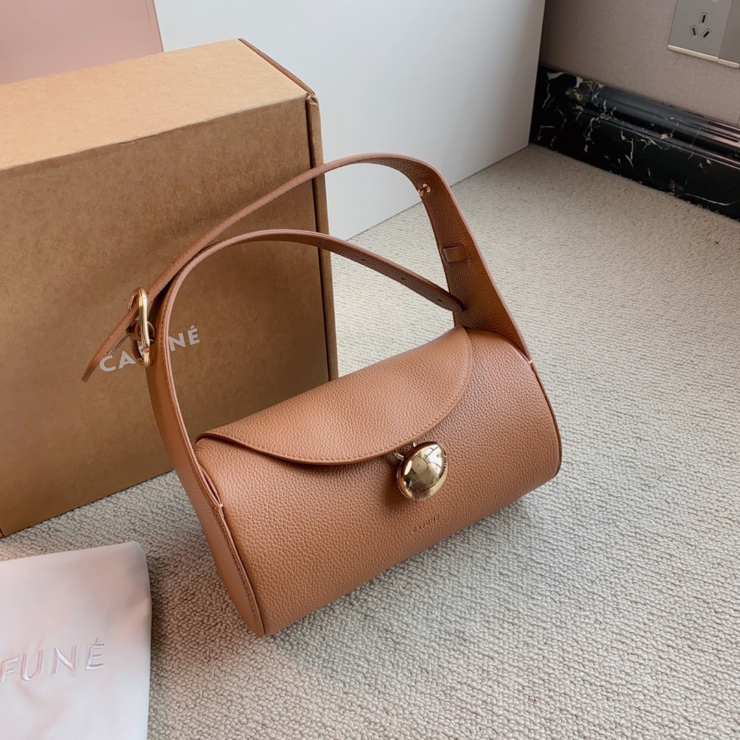 Women's Lychee Patterned Cowhide Shoulder Underarm Handbag_voghion.com