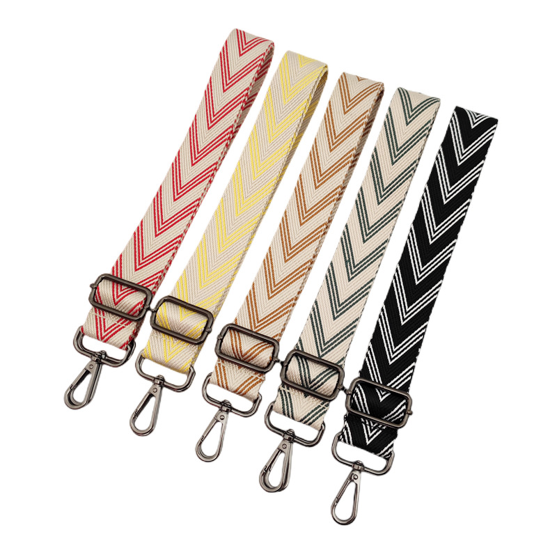 Daily Occasion Polyester Material All Seasons Polyester Stripe Bag Strap