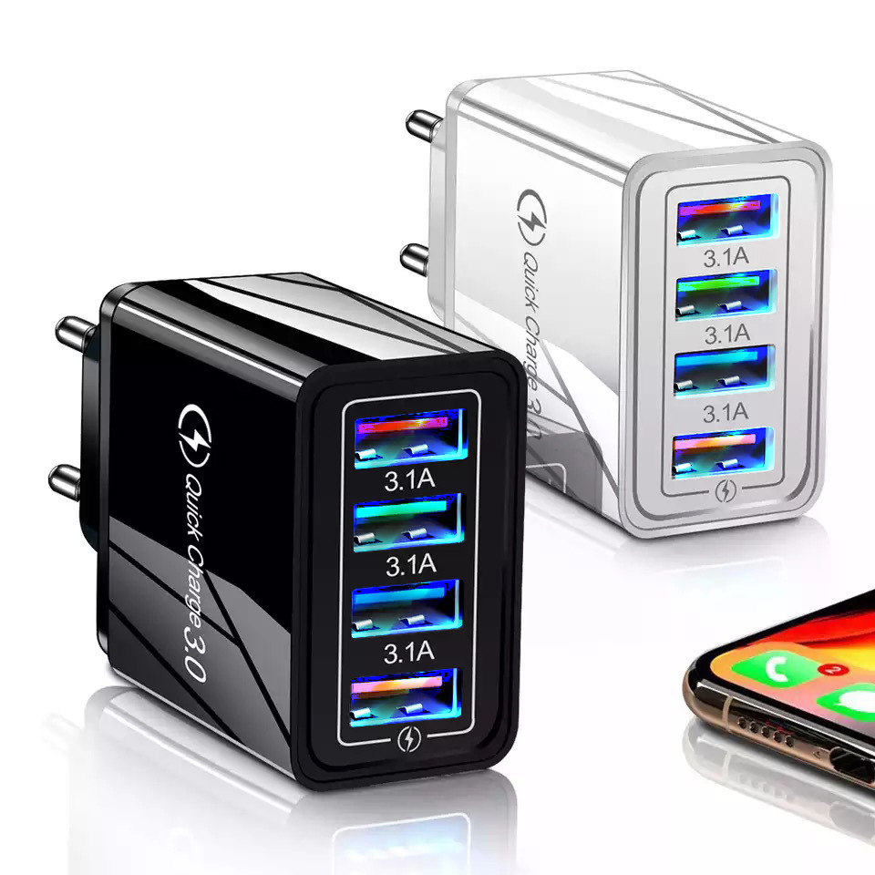 4USB mobile phone charger