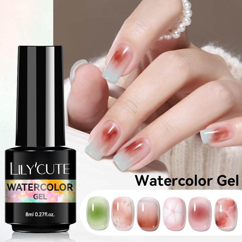 Lily'Cute Nail Art Quick Blending Gel Gradient Blush Transparent Marble Pattern Nail Polish Gel for Nail Art Lily'Cute Nail Art Quick Blending Gel Gradient Blush Transparent Marble Pattern Nail Polish Gel for Nail Art