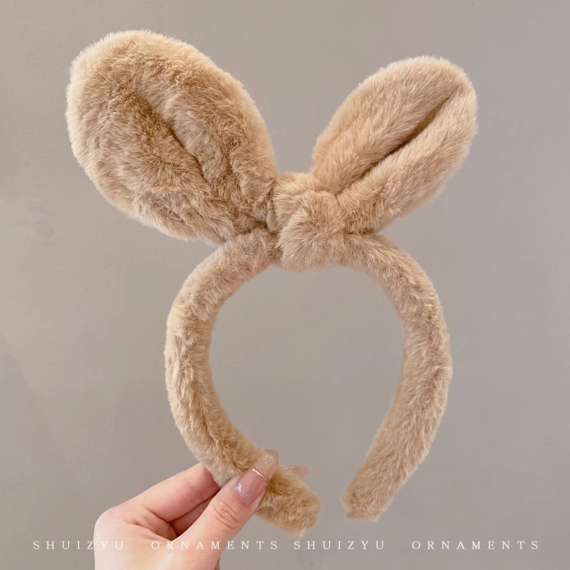 Banda para el cabello para el lavado de cara de dibujos animados lindo, máscara de aplicación de rojo de red para mujer, banda para el cabello, diadema, horquilla de paquete de cabello nuevo 2025