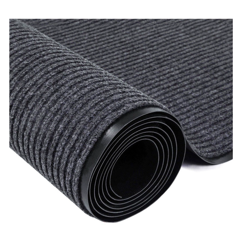 ПВХ двойной полосатый ковер отель коммерческий вход в дом нескользящий коврик для кухни всасывающий коврик для ног коврик для ванной комнаты