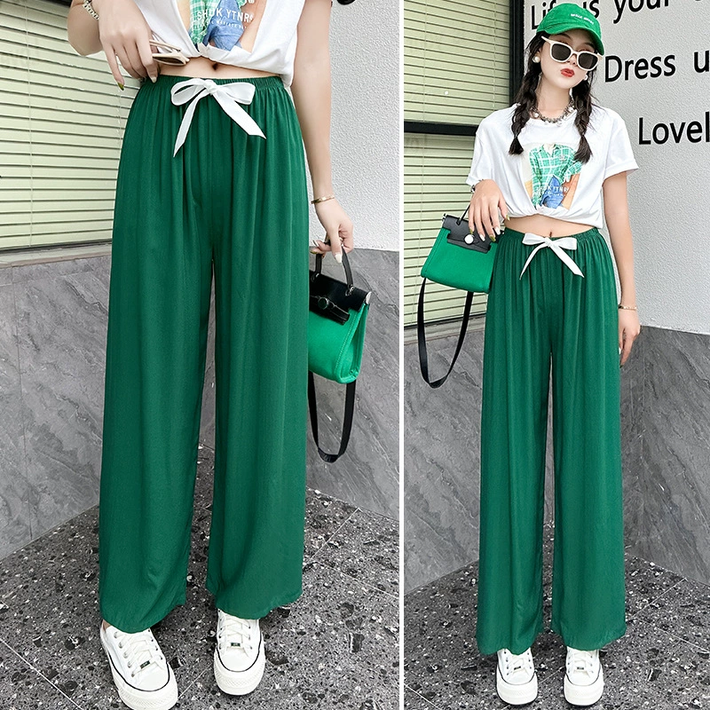 Cotton thin trousers for leisure, plus size