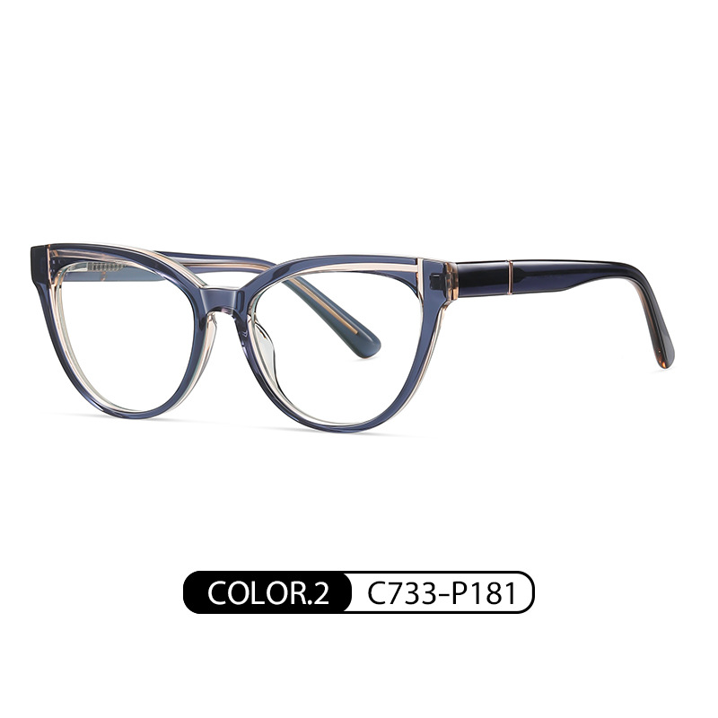 Exterior transparente azul e interior transparente C733-P181 amarillo