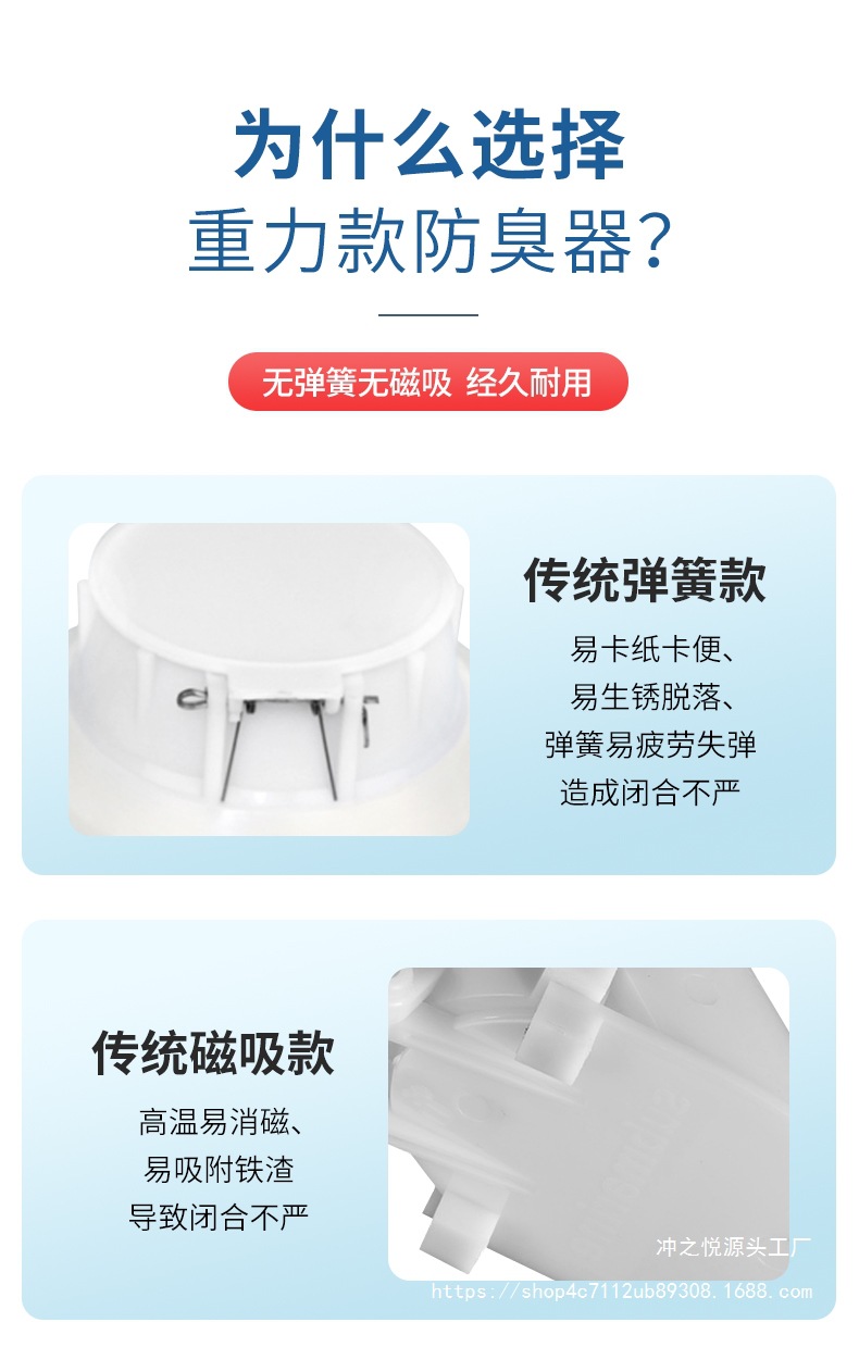 Squat toilet anti-odor squat toilet, bathroom anti-reverse odor toilet, anti-rat clogging deodorization, toilet clogging odor anti-odor device undefined
