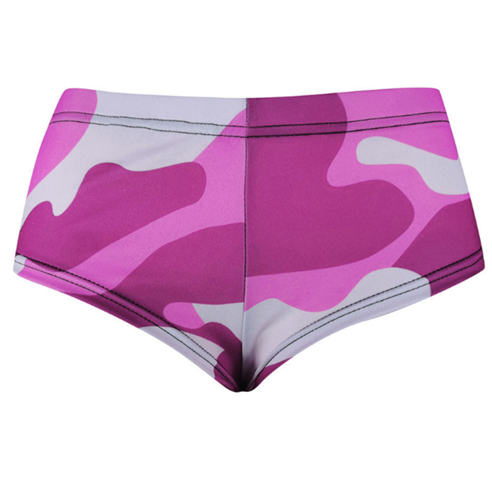 Women's Simple Style Solid Color Camouflage 1 Piece Bikinis Swimwear display picture 39