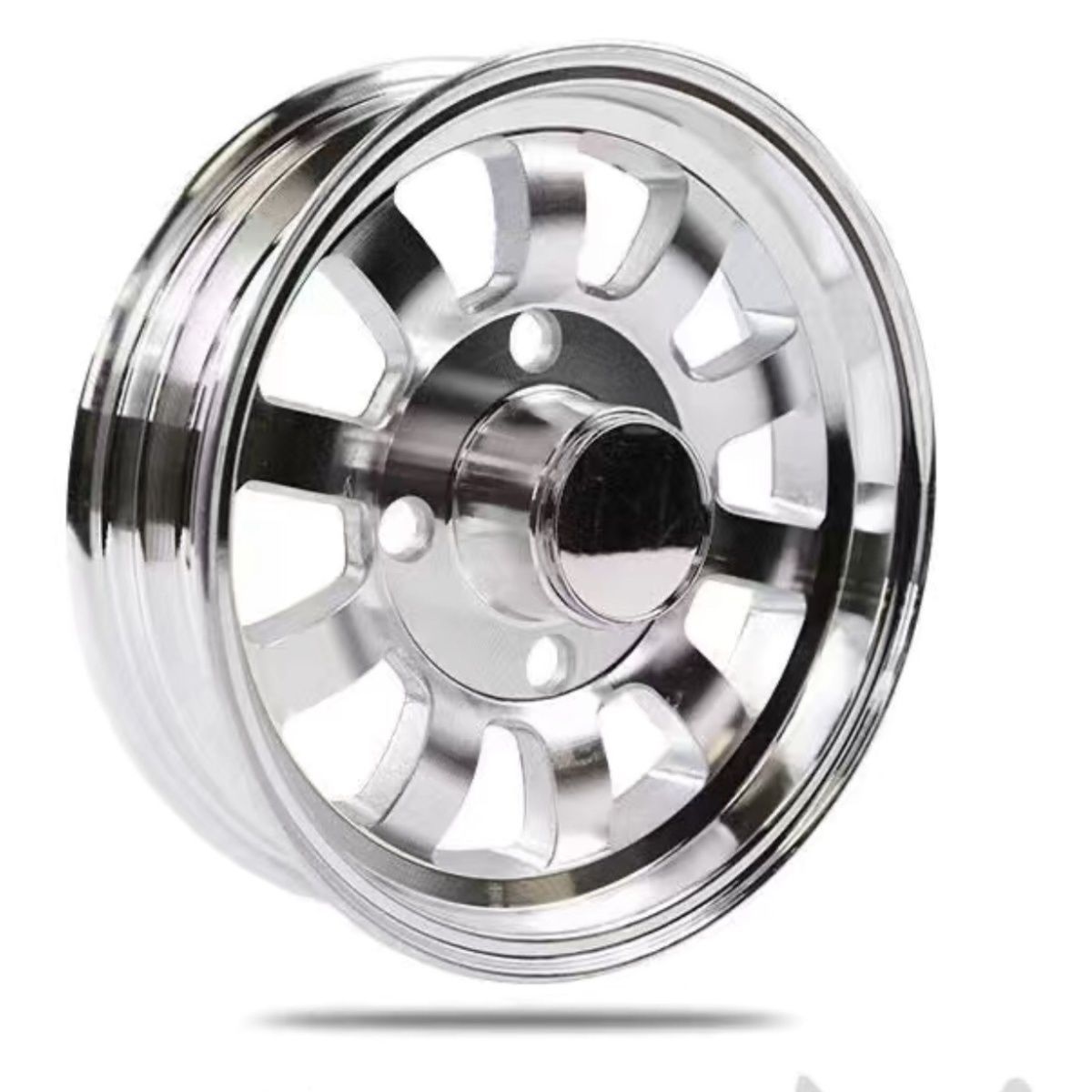 Factory direct electric tricycle four-wheel scooter for the elderly vacuum thickened aluminum wheel forged steel wheel hub