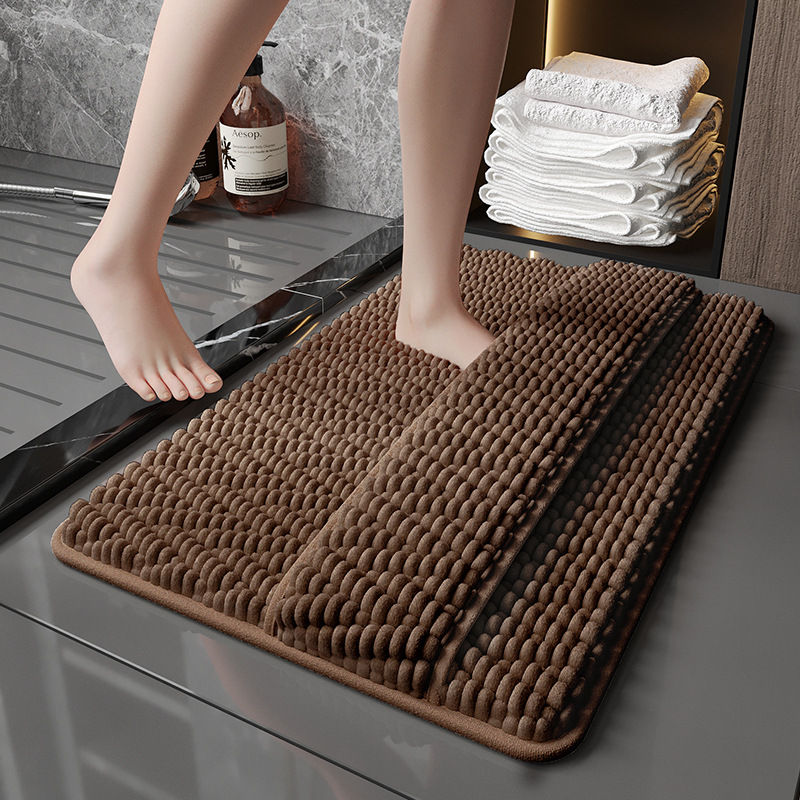 Mejoras y tapetes de baño en la parte posterior, tapetes absorbentes para la puerta del baño, tapetes antideslizantes, tapetes de alfombra de baño de secado rápido, tapetes de puerta