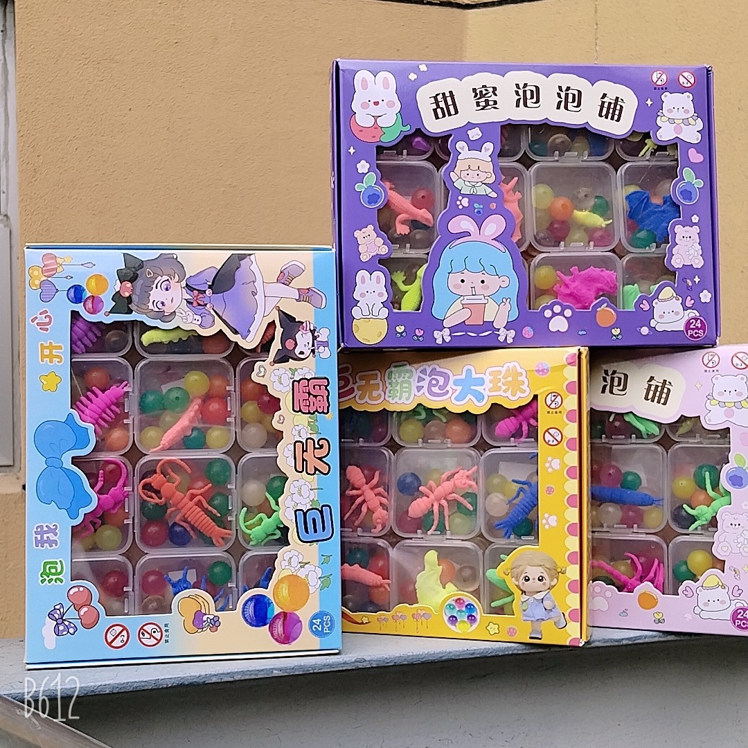 Libro de Colorear Divertido con Pegatinas de Burbujas de Dibujos Animados, Pegatinas de Regalo para Manualidades, Pegatinas Educativas para Jardín de Infancia, Aprendizaje Temprano, Anime 3D