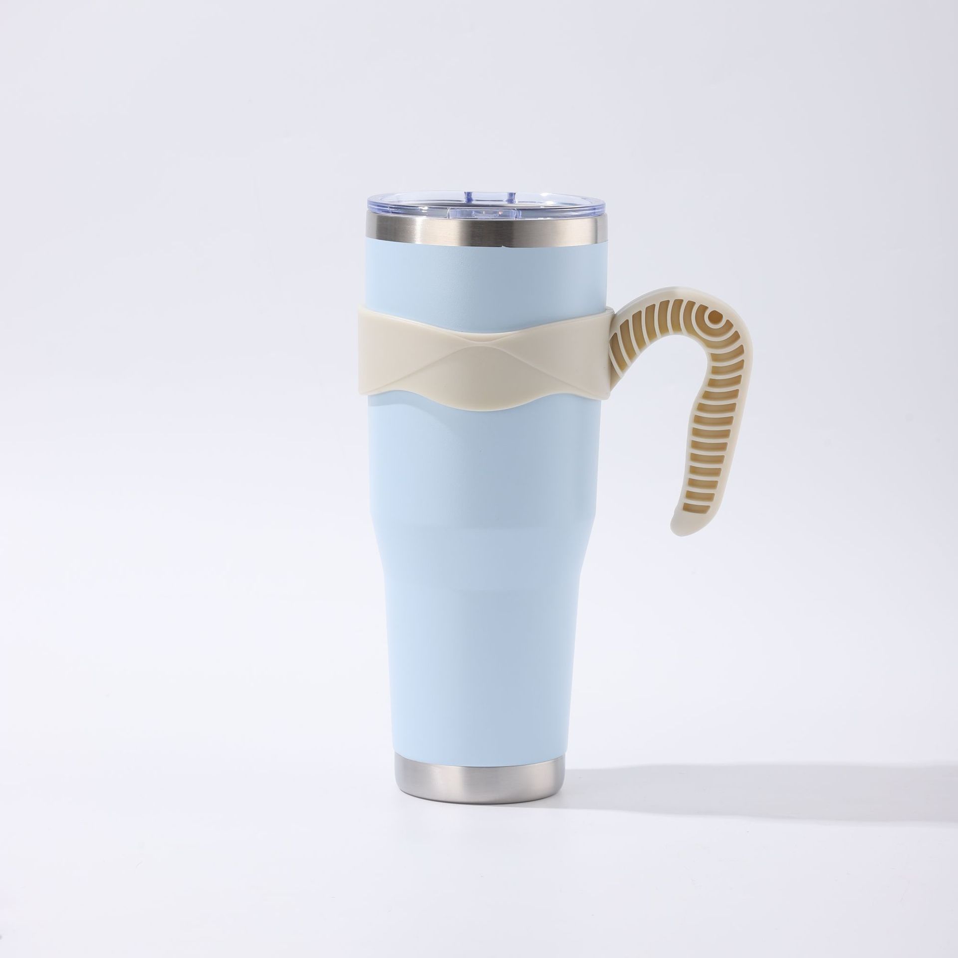 304 taza de vacío de acero inoxidable taza de gran capacidad taza de helado con mango taza de café negocio paja coche taza