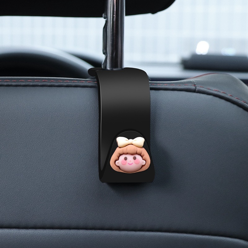 Gancho trasero del automóvil Gancho del respaldo del asiento Gancho multifuncional del automóvil del automóvil Gancho pequeño del automóvil Gancho del asiento de dibujos animados