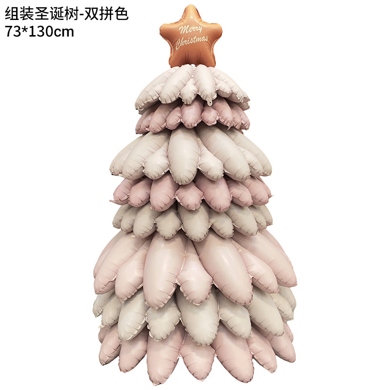 大号圣诞树雪人老人气球平安夜圣诞节炫彩圣诞树新年装饰布置汽球|undefined