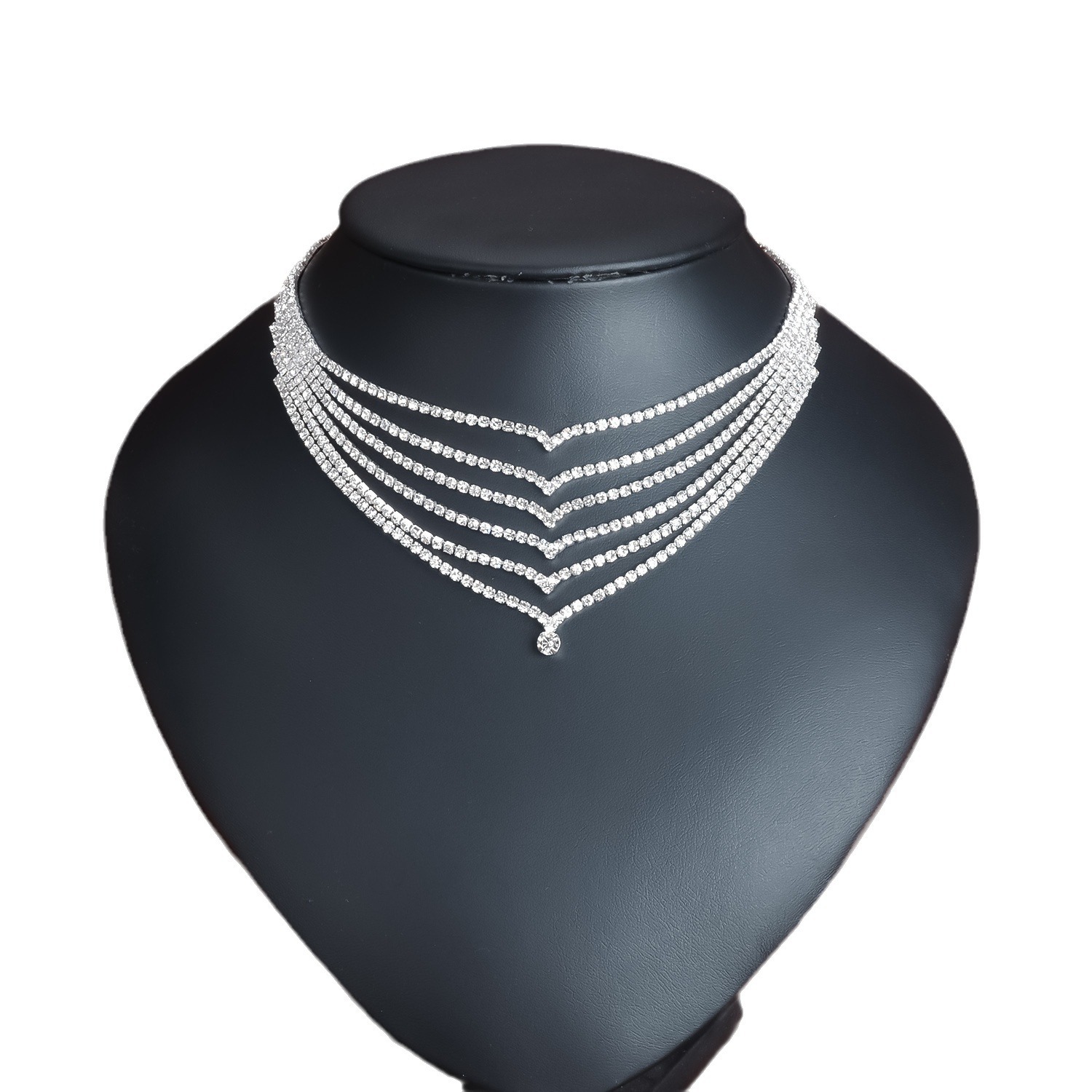 Set di gioielli medio orientali con strass collana multistrato_voghion.com