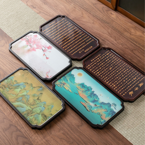 Handmade Bamboo Dry Plate, Wooden Small Tea Plate, Office Original Wood Seat, Cup Tray, Japanese Kung Fu Tea Set, Tea Pot Stand