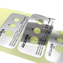 PET防水耐高温消银龙哑银标签可变序条码流水码不干胶标签定做