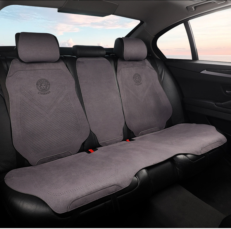 Suede Half Surround Seat Cushion Breathable Car Seat Cushion