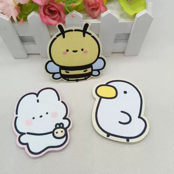 Cute cartoon silly duck, bee, chick animal magic hair sticker for washing face, seamless hair accessory, gift for best friend or girlfriend