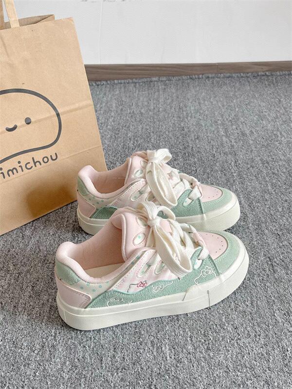 Yuanbo 2025 primavera nuevas zapatillas de deporte de todo fósforo estudiantes zapatos de lona coreanos Harajuku de corte bajo
