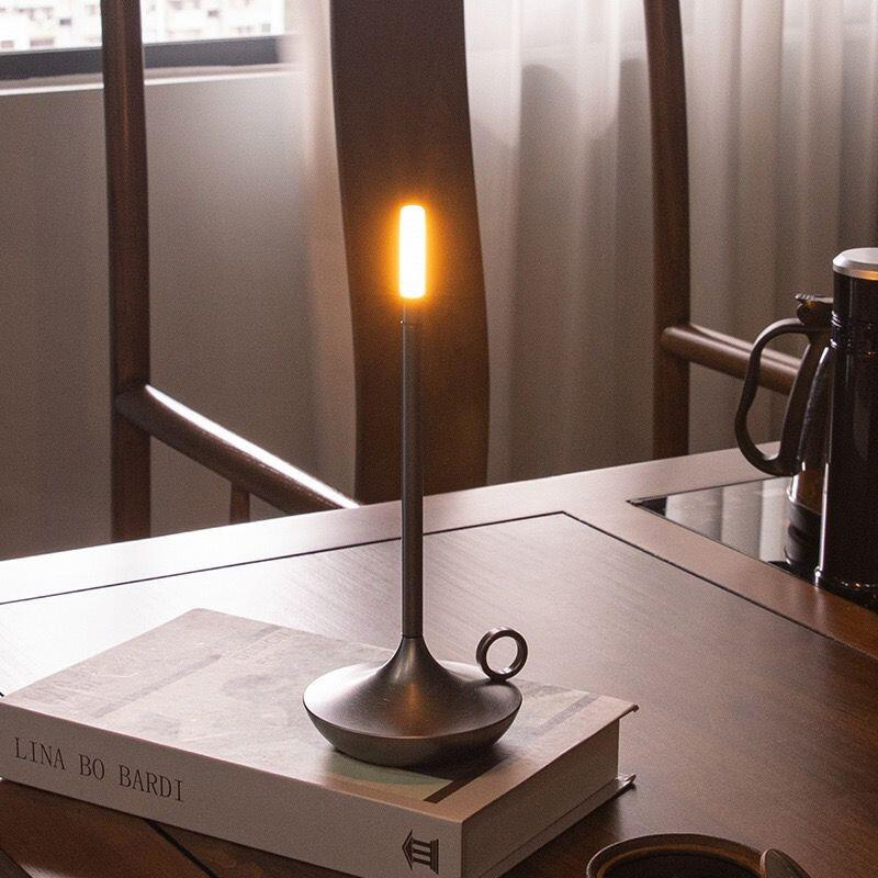 Candle Lamp Touch Charging Table Lamp Outdoor Camping Hotel Bar Barbecue Tabletop Atmosphere Light Type Night Light
