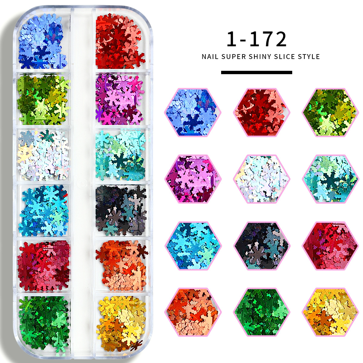 MJSP - 1 - 172 ¿ lentejuelas de copos de nieve