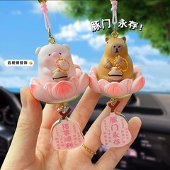 オリジナルの幸運蓮蓮仏系の車は豚の事を掛けて順調に精緻な車載のペンダントの創意的な自動車のバックミラーの装飾品を掛けます。