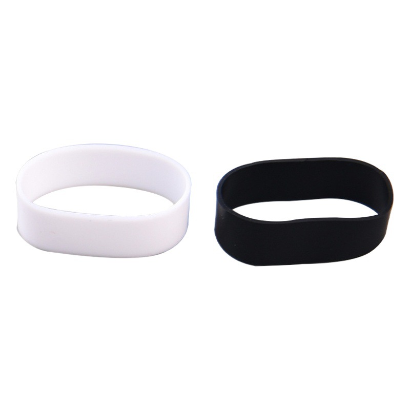 Banda de goma de silicona blanca Cinta de alta temperatura Cable DE DATOS Anillo de silicona Anillo de goma Cable de alimentación resistente a la temperatura Banda de goma negra