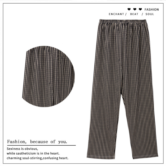 Pantalones de dibujos animados lindos pantalones de pijama elásticos de cintura estudiantil en casa pantalones largos de primavera y otoño de verano para mujeres pantalones casuales