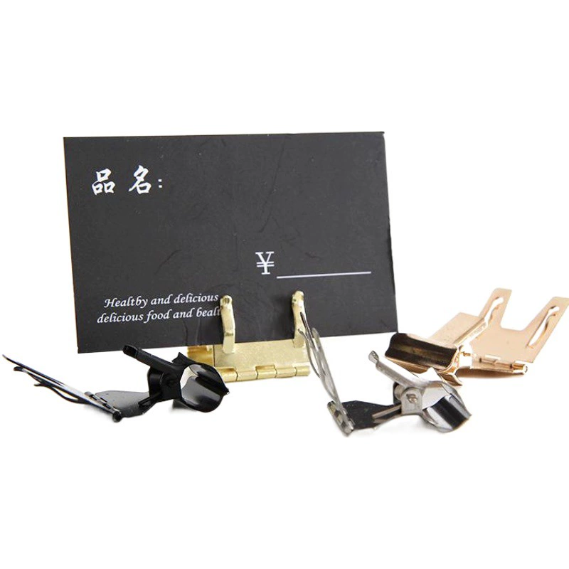 Хлеб ценник Нержавеющая сталь крыло металлическая этикетка держатель цена дисплей карты Хлеб выпечка ценник держатель