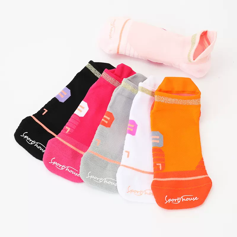SportsHouse短袜浅口短筒袜子女ins潮女士船袜亮片低帮运动袜子