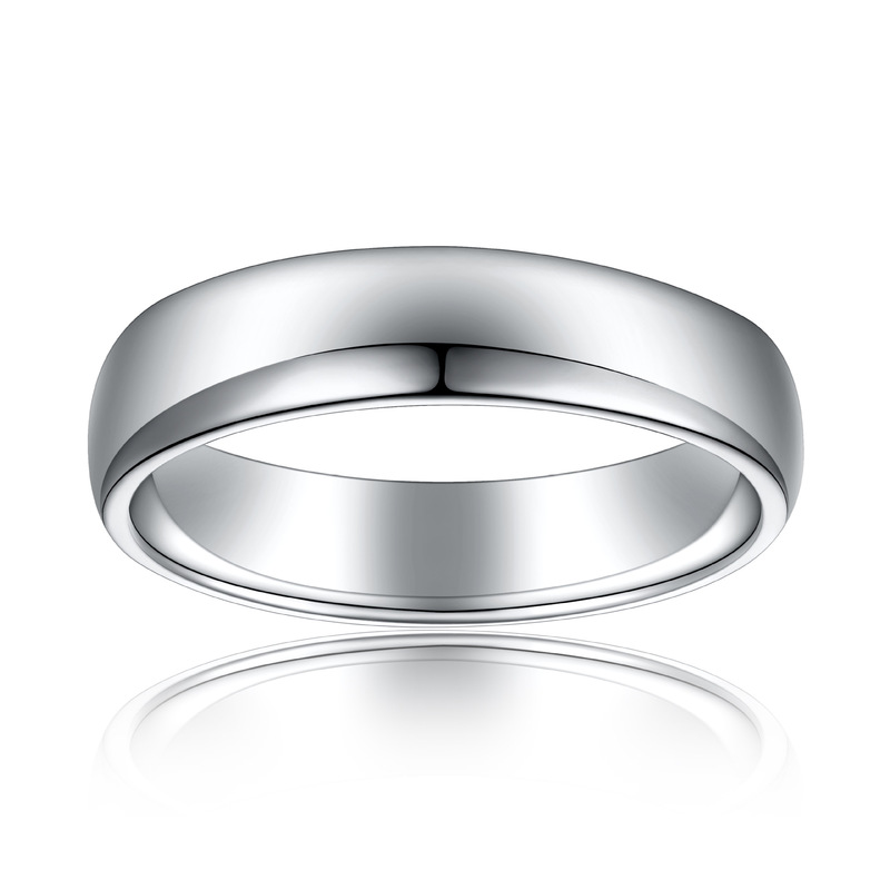 Tonglin Jewelry Cross-Border S925 Sterling Silver Curved Smooth Plain Ring for Women, Niche European and American Fashion Ring Wholesale