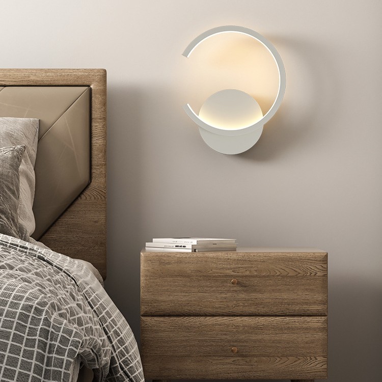 2024 lámpara de pared moderna nórdica sala de estar dormitorio lámpara de pared de fondo lámpara de cabecera balcón pared de fondo simple cabecera nueva