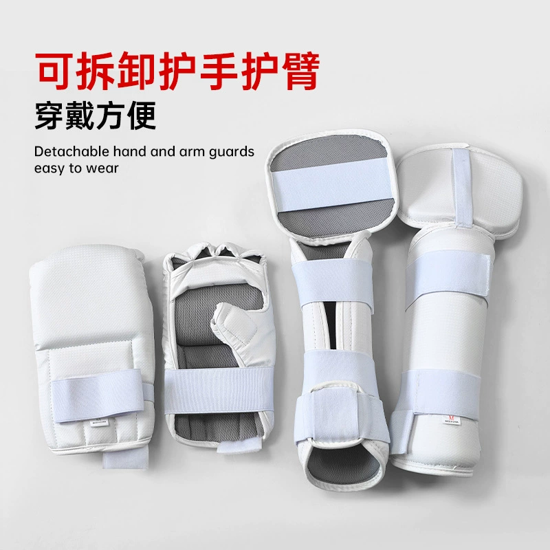 Removable sleeves for taekwondo, split elbow pads, hand cream for training