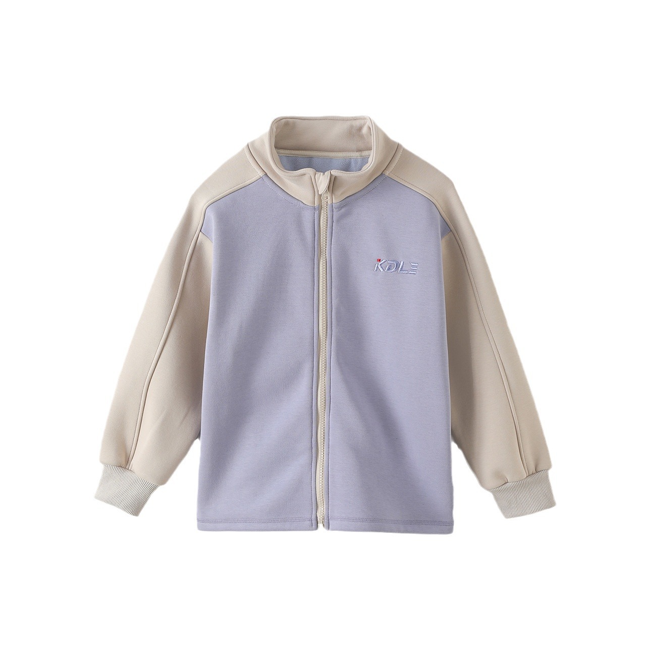 남학생, 여학생, 학생을 위한 새로운 벨벳 아동용 재킷, 다용도 스탠드업 칼라 지퍼 가디건, 아우터용 컬러 블록 탑